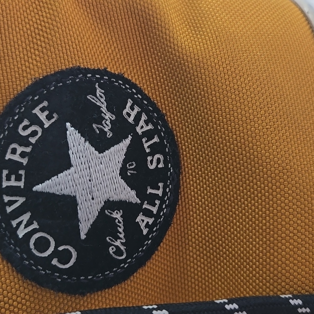 Converse All Star High-Top Sneakers in Tumeric Gold - Picture 2 of 10